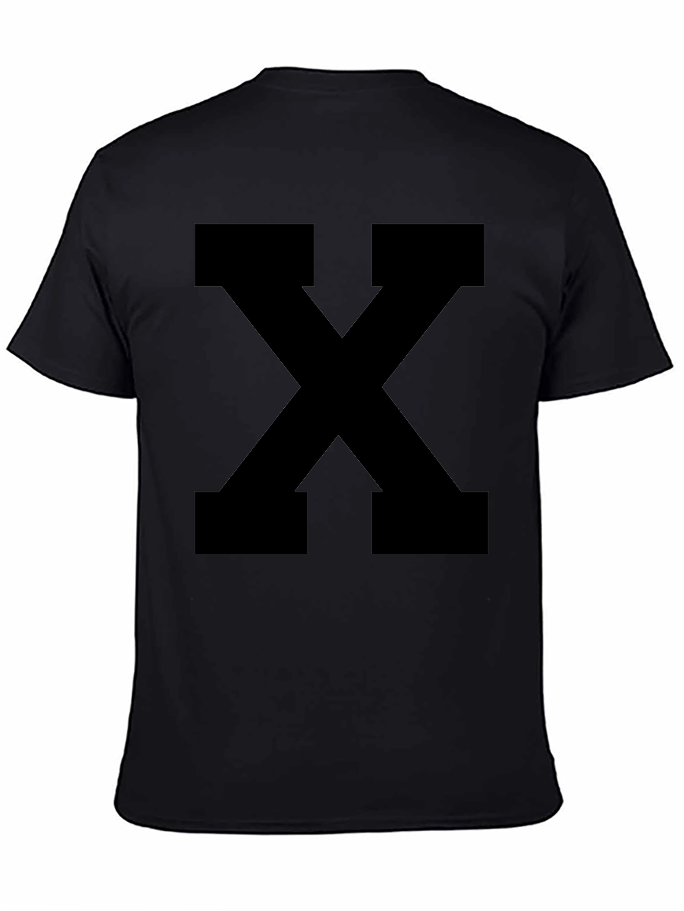 Black Bold Black "X" Graphic Tee - Casual Style view 4
