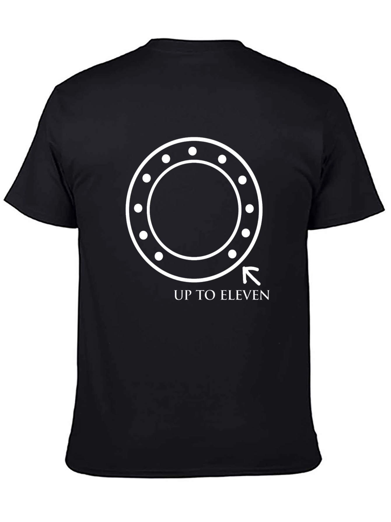 Black Up To Eleven Black Graphic T-Shirt view 4