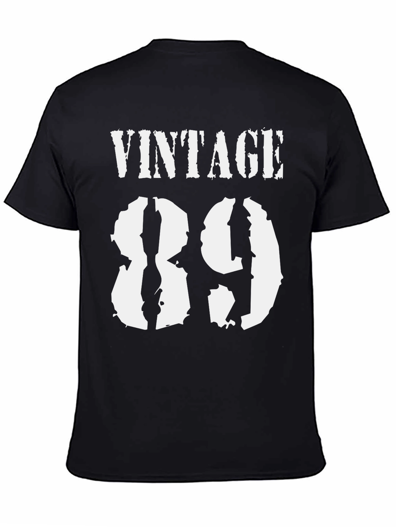 Black Vintage 89 Graphic T-Shirt - Classic Black Tee view 4