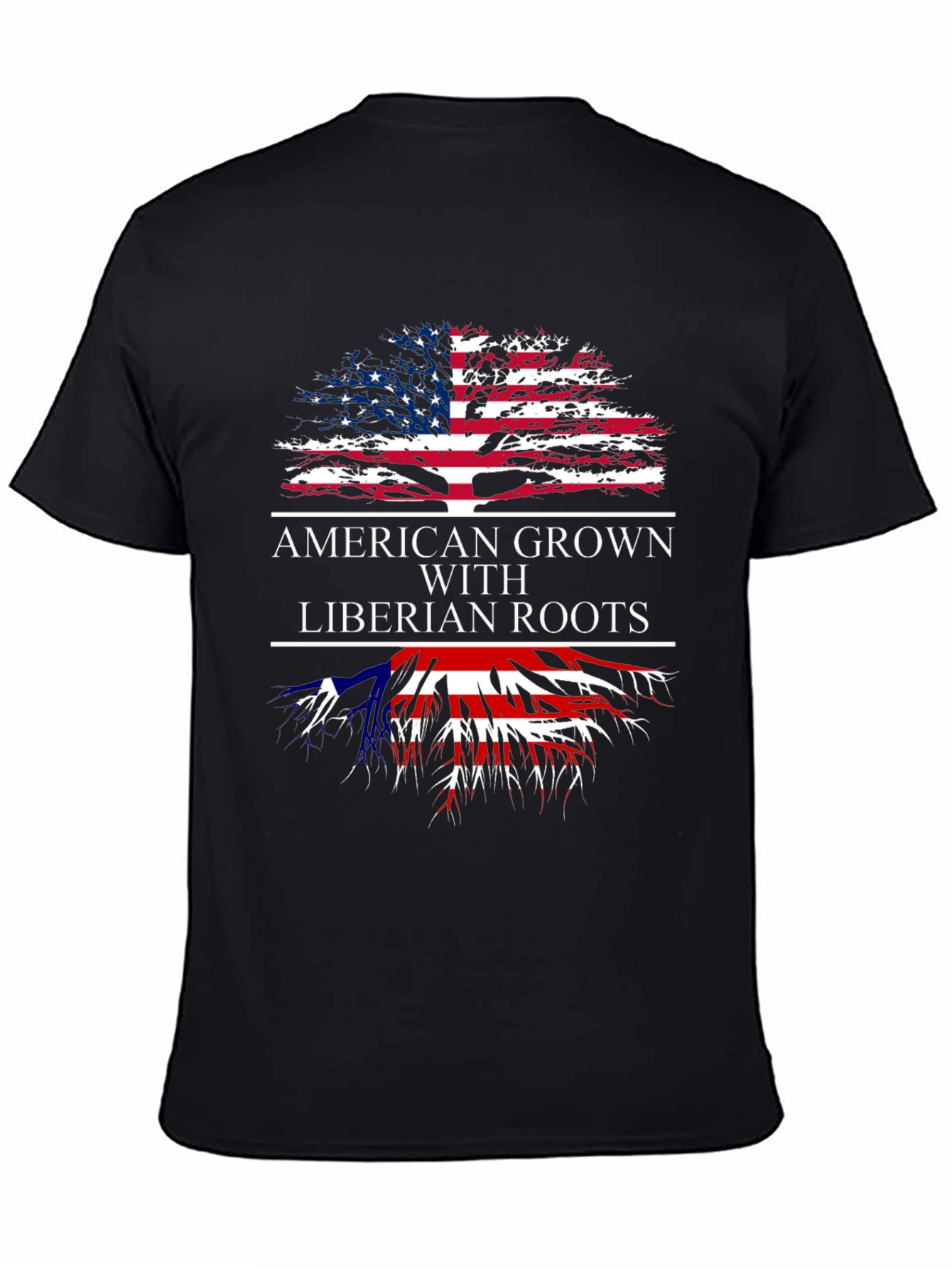 American Grown with Liberian Roots T-Shirt - 4