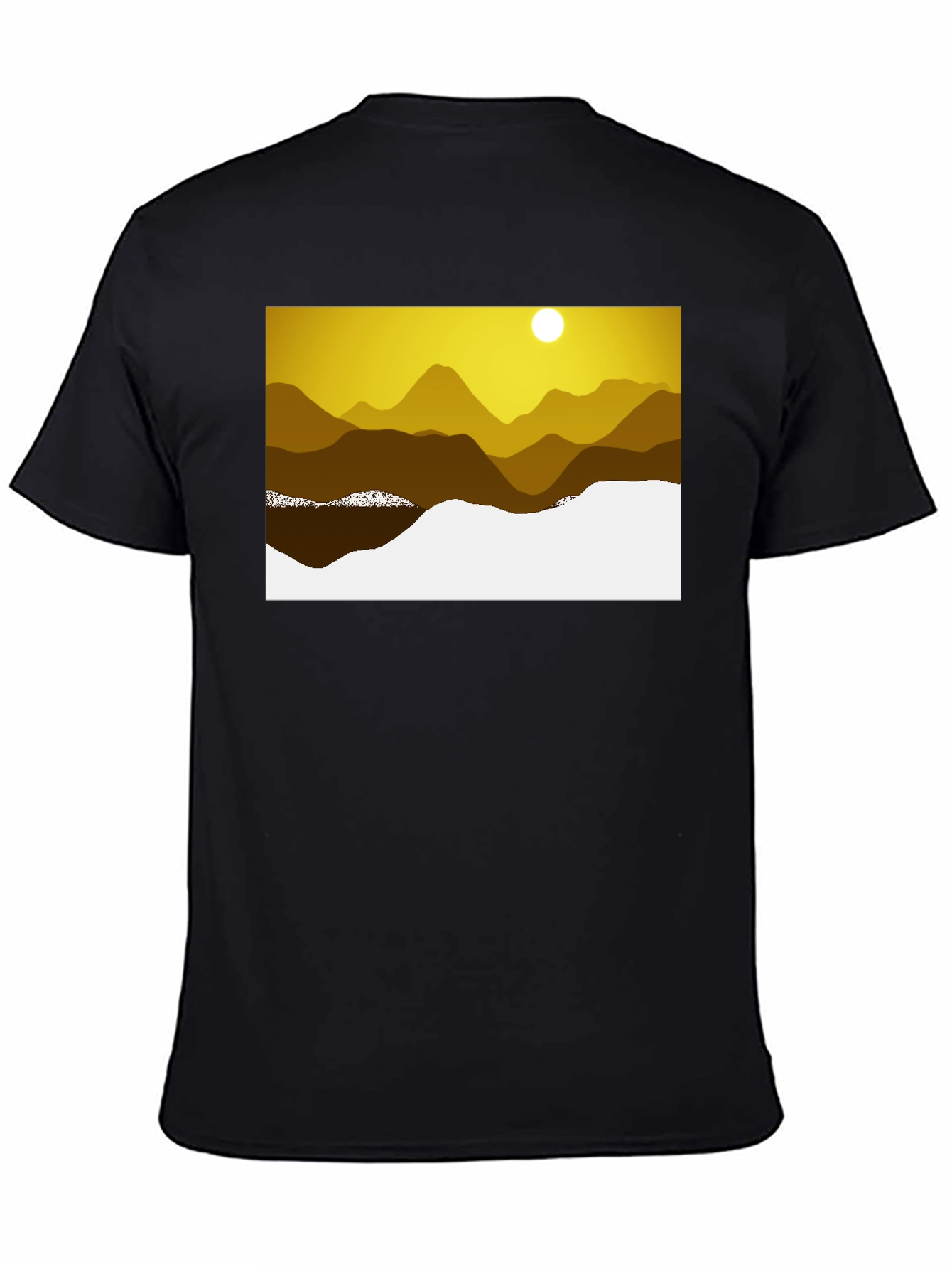 Black Scenic Mountain Graphic Tee view 4