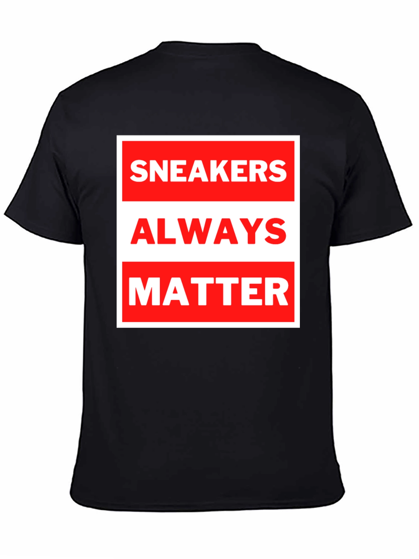 Black Sneakers Always Matter Graphic Tee - Black view 4