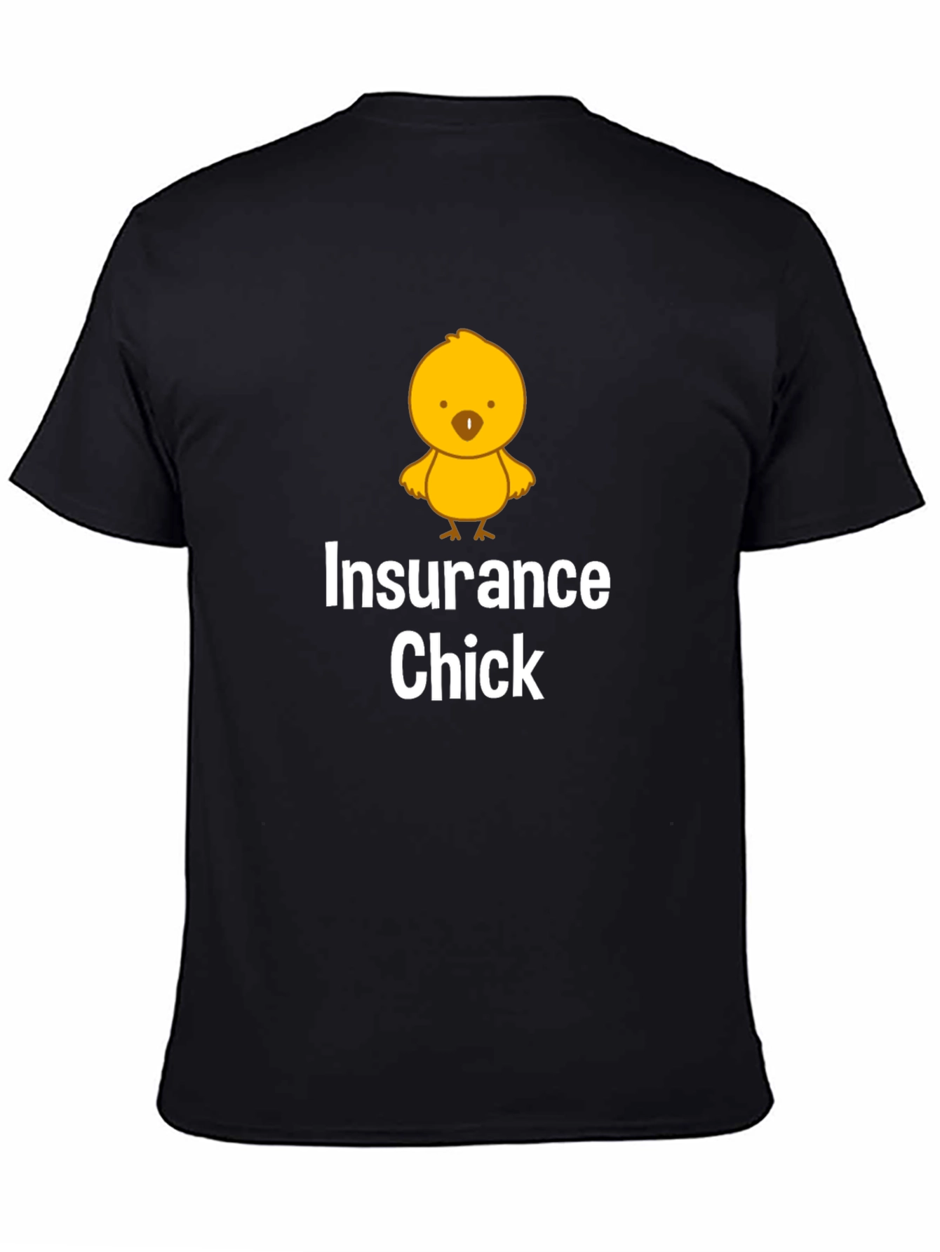 Black Insurance Chick T-Shirt - Funny & Unique Design view 4