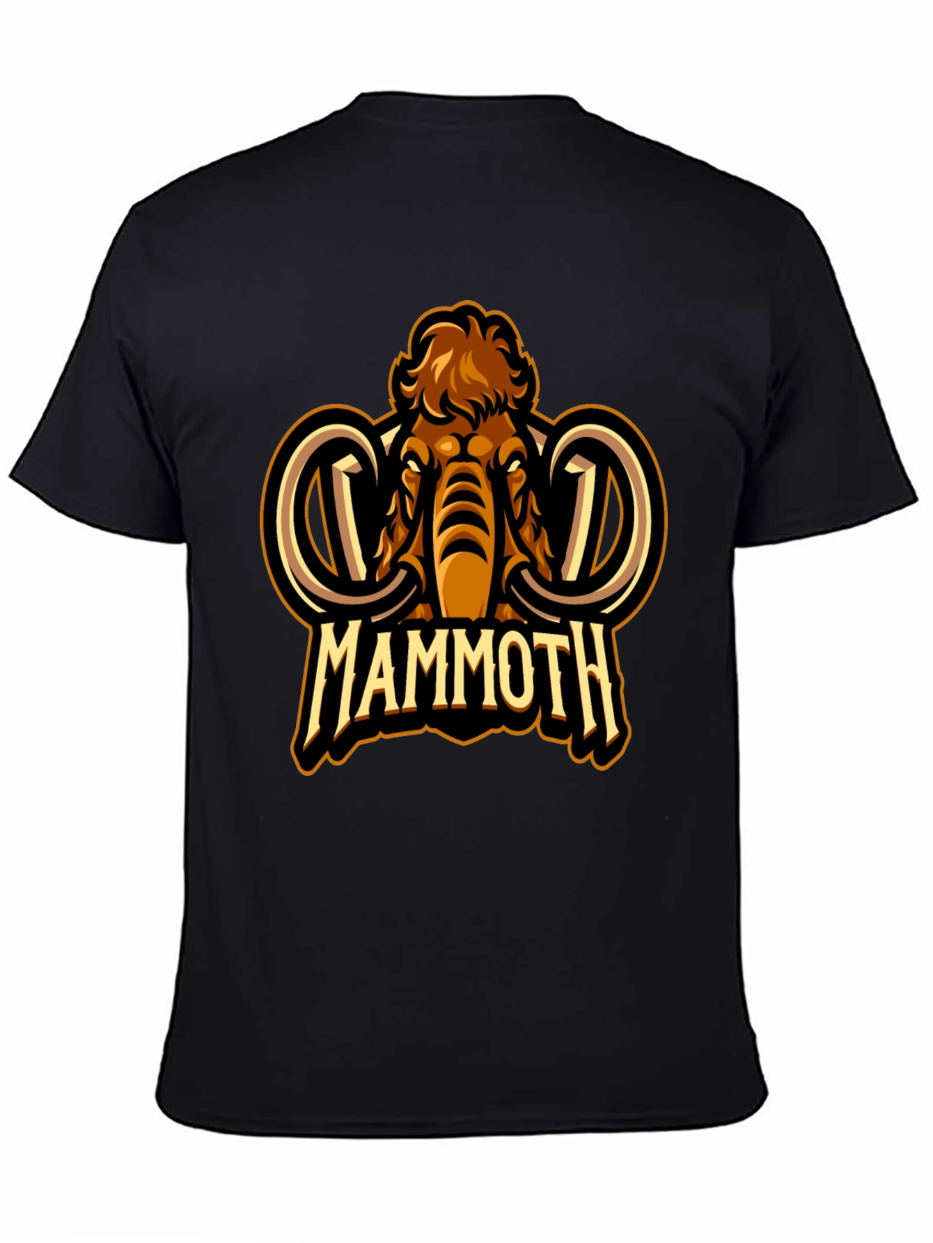 Black Mammoth Graphic T-Shirt - Classic Black Tee view 4