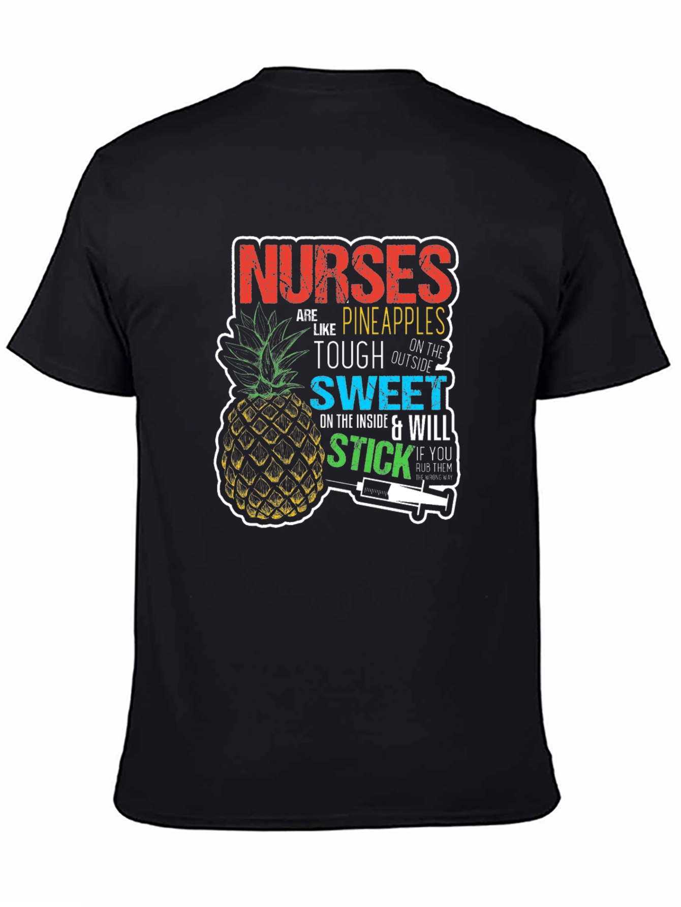 Black Nurses are Like Pineapples T-Shirt view 4