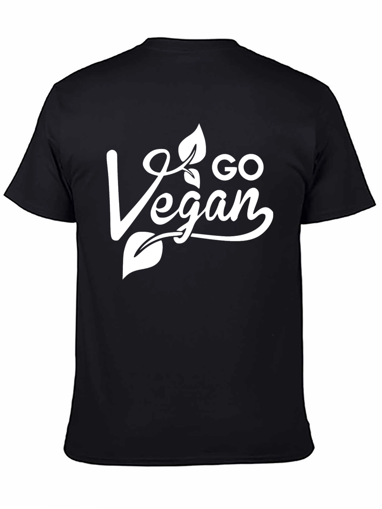 Black Go Vegan Graphic T-Shirt view 4