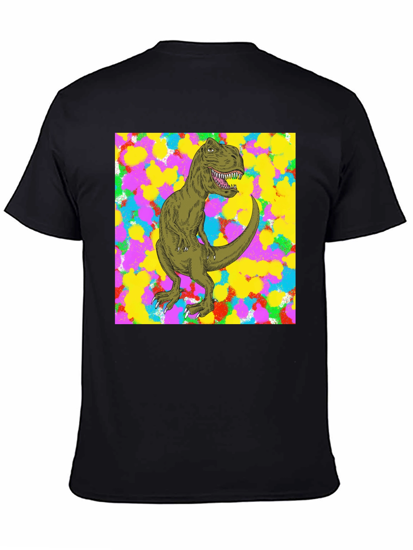 Black Dinosaur Graphic Tee - Bold Style view 4