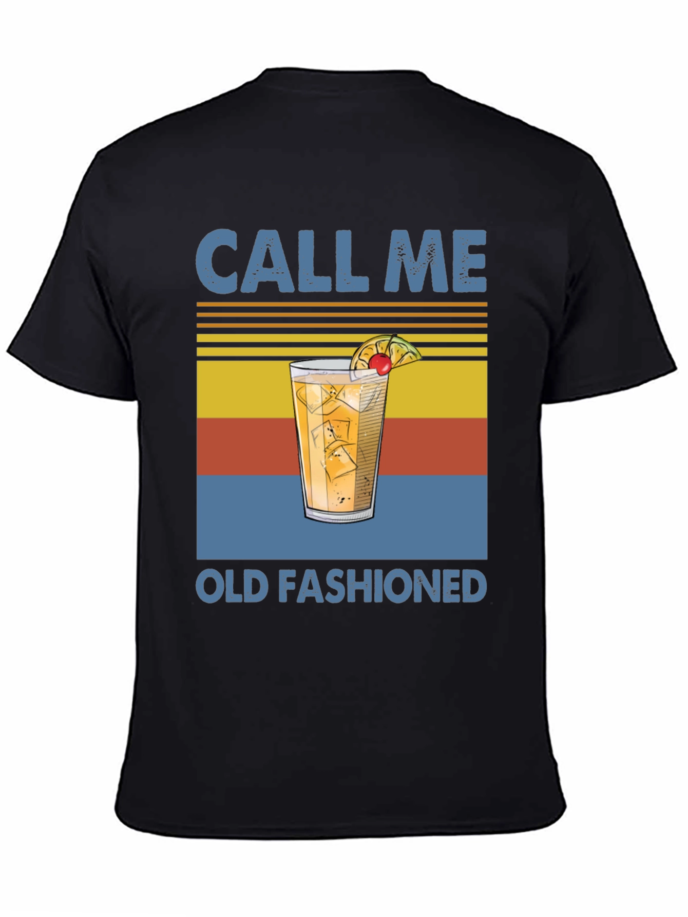 Black Call Me Old Fashioned T-Shirt view 4