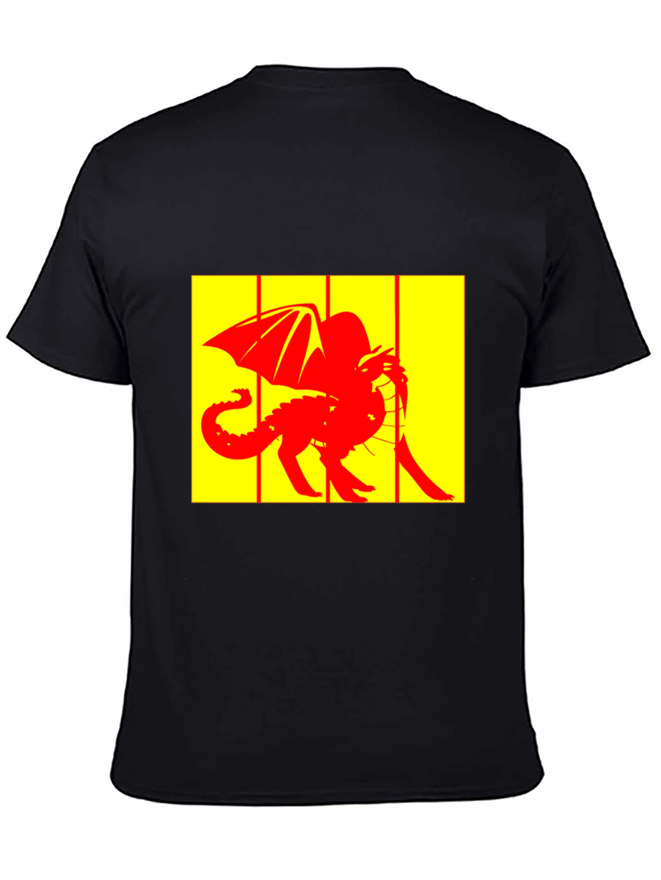 Red Dragon Graphic Black T-Shirt - 4