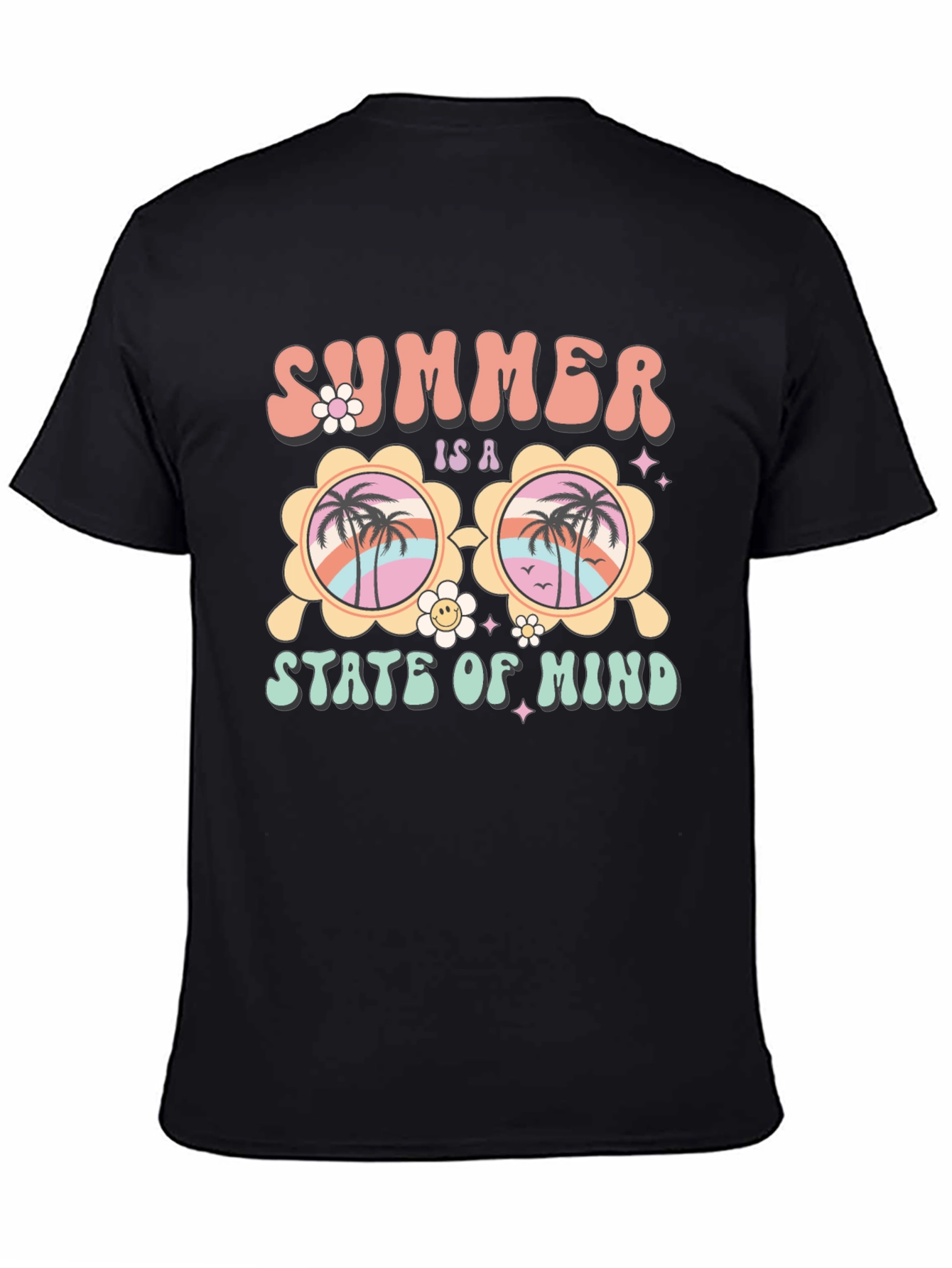Black Summer State of Mind Graphic Tee view 4