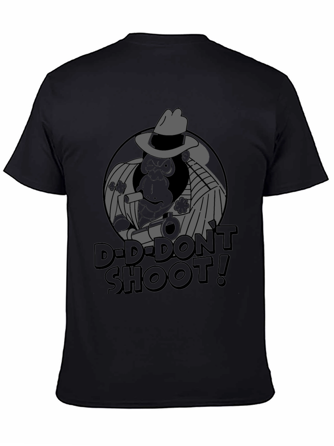 Black Dont Shoot Gorilla Graphic T-Shirt view 4