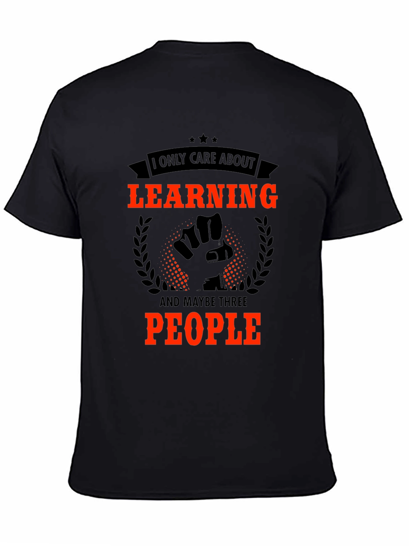 Black Learning Graphic Tee - I Only Care About... view 4