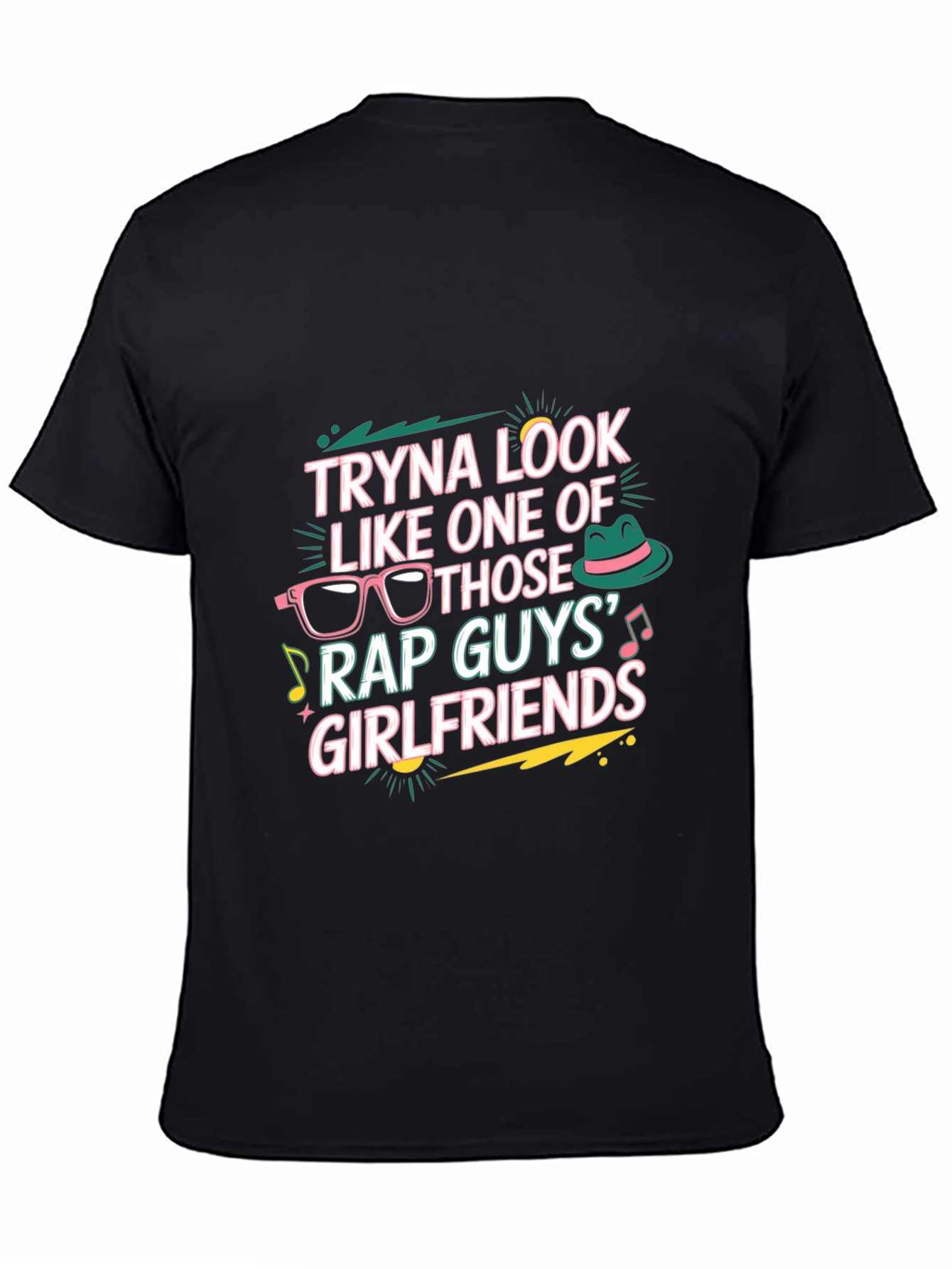 Black Rap Guys' Girlfriends Graphic Tee view 4