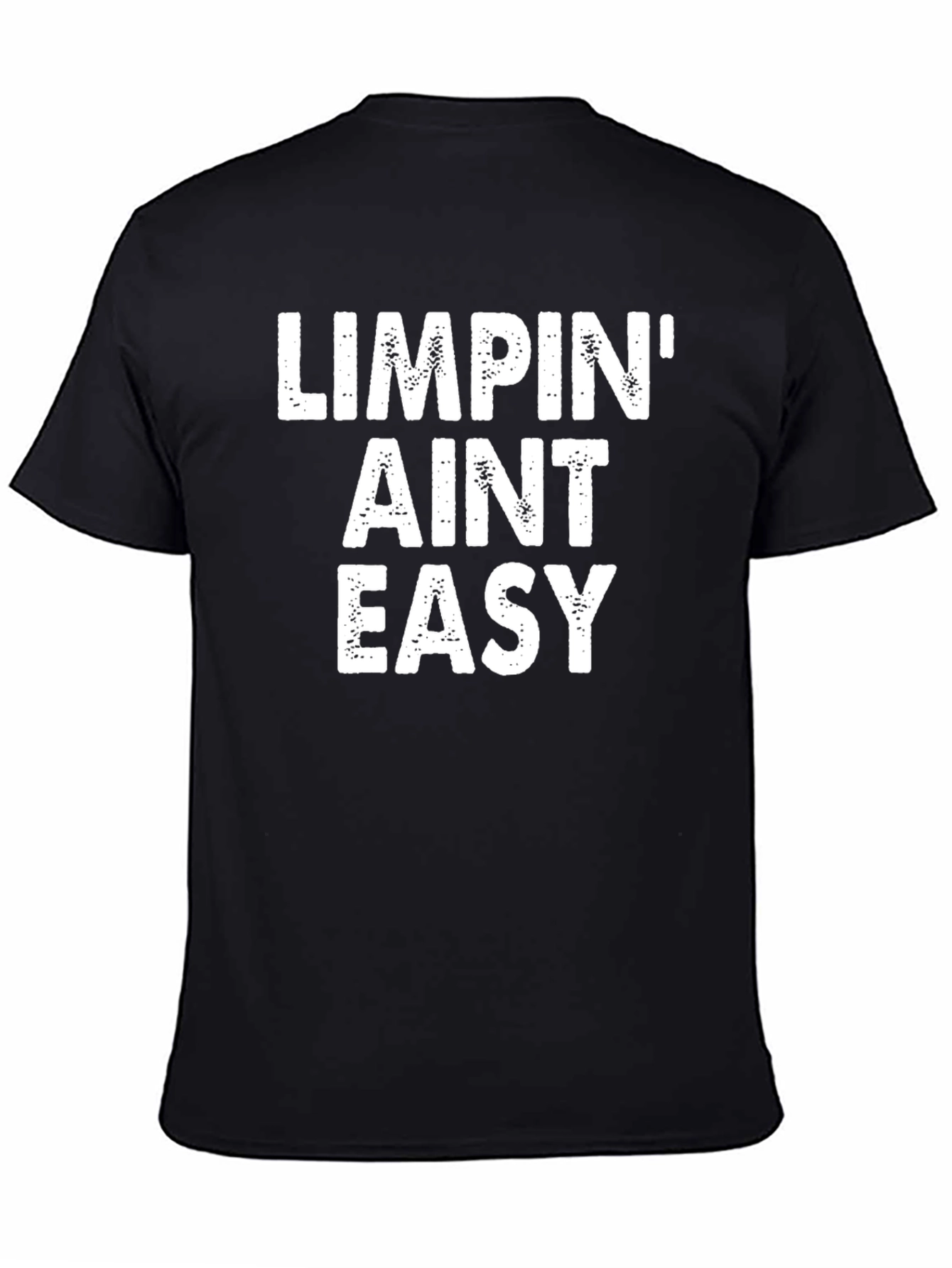 Black Limpin' Ain't Easy Graphic T-Shirt view 4