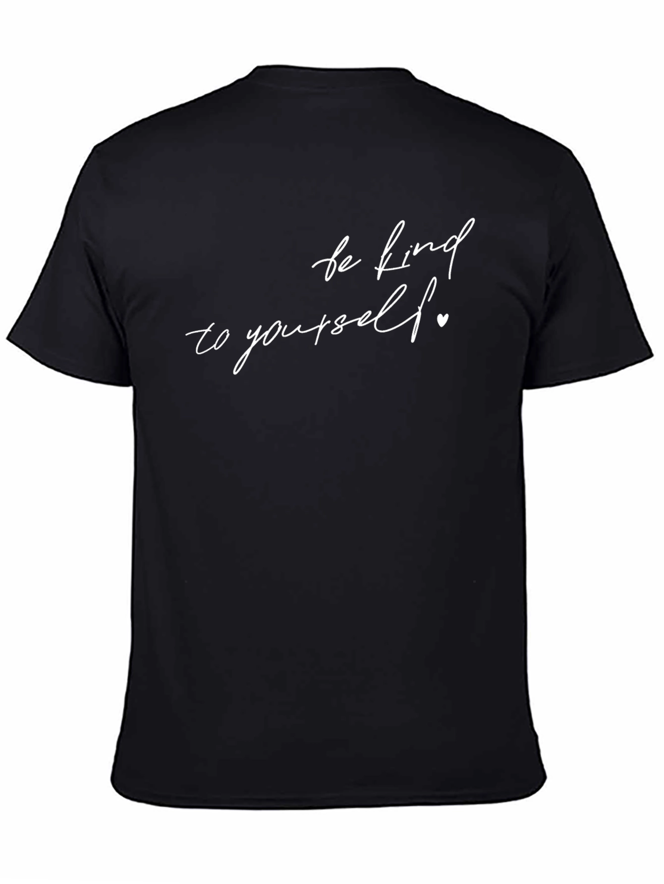 Black Kindness T-Shirt - Be Kind to Yourself - Unisex view 4