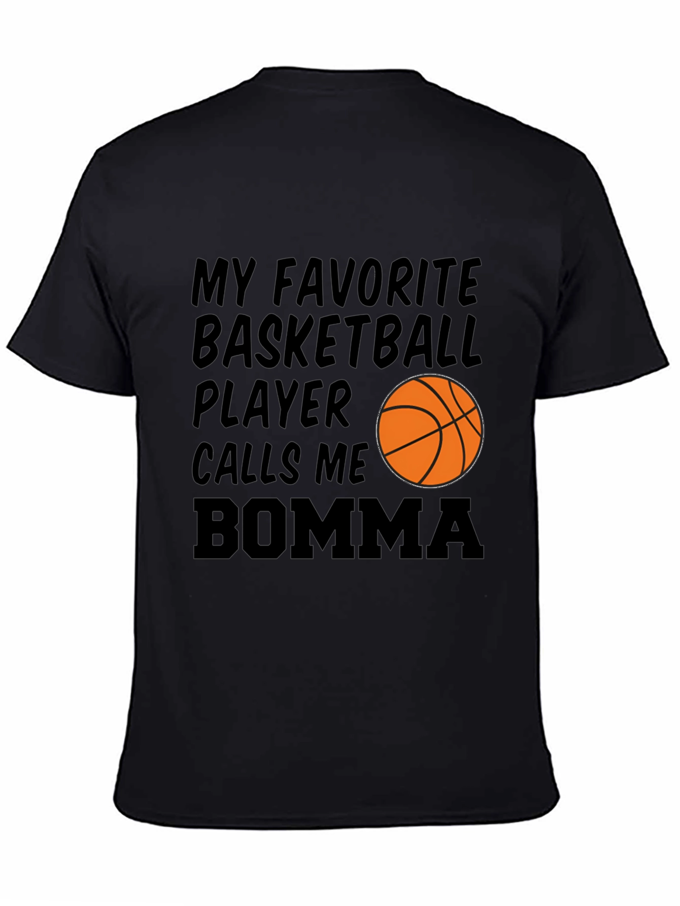Black Basketball Bomma T-Shirt view 4