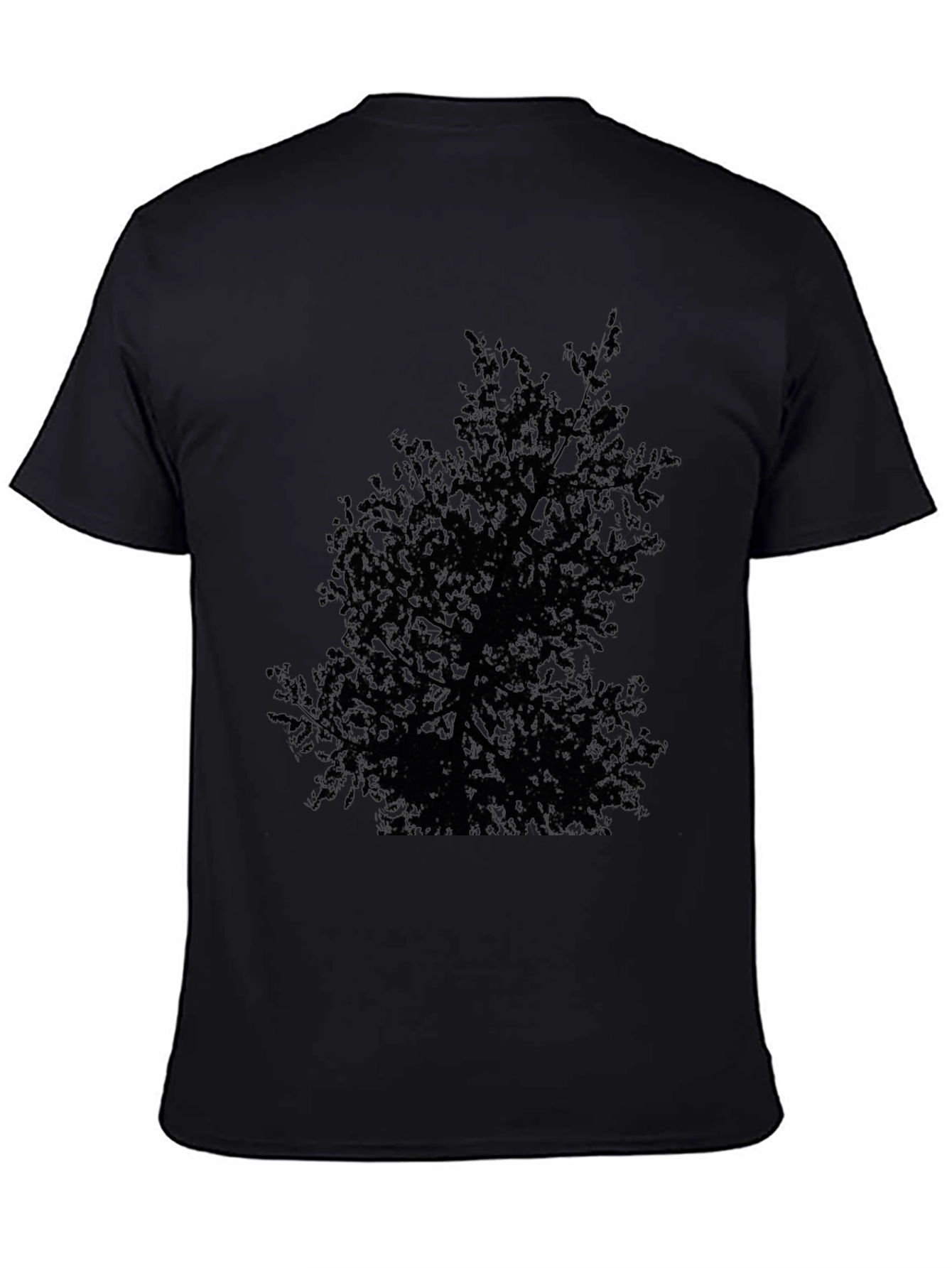Black Black Tree Graphic Tee - Nature Inspired T-Shirt view 4