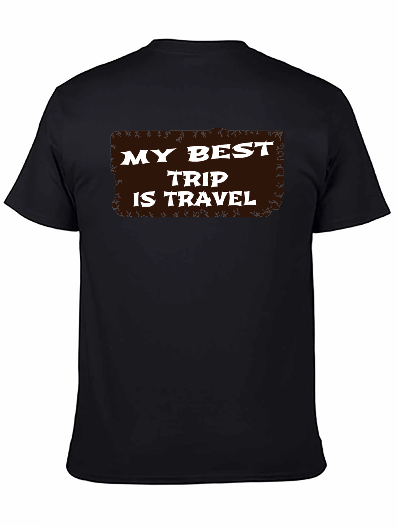 Black My Best Trip is Travel - Graphic T-Shirt view 4