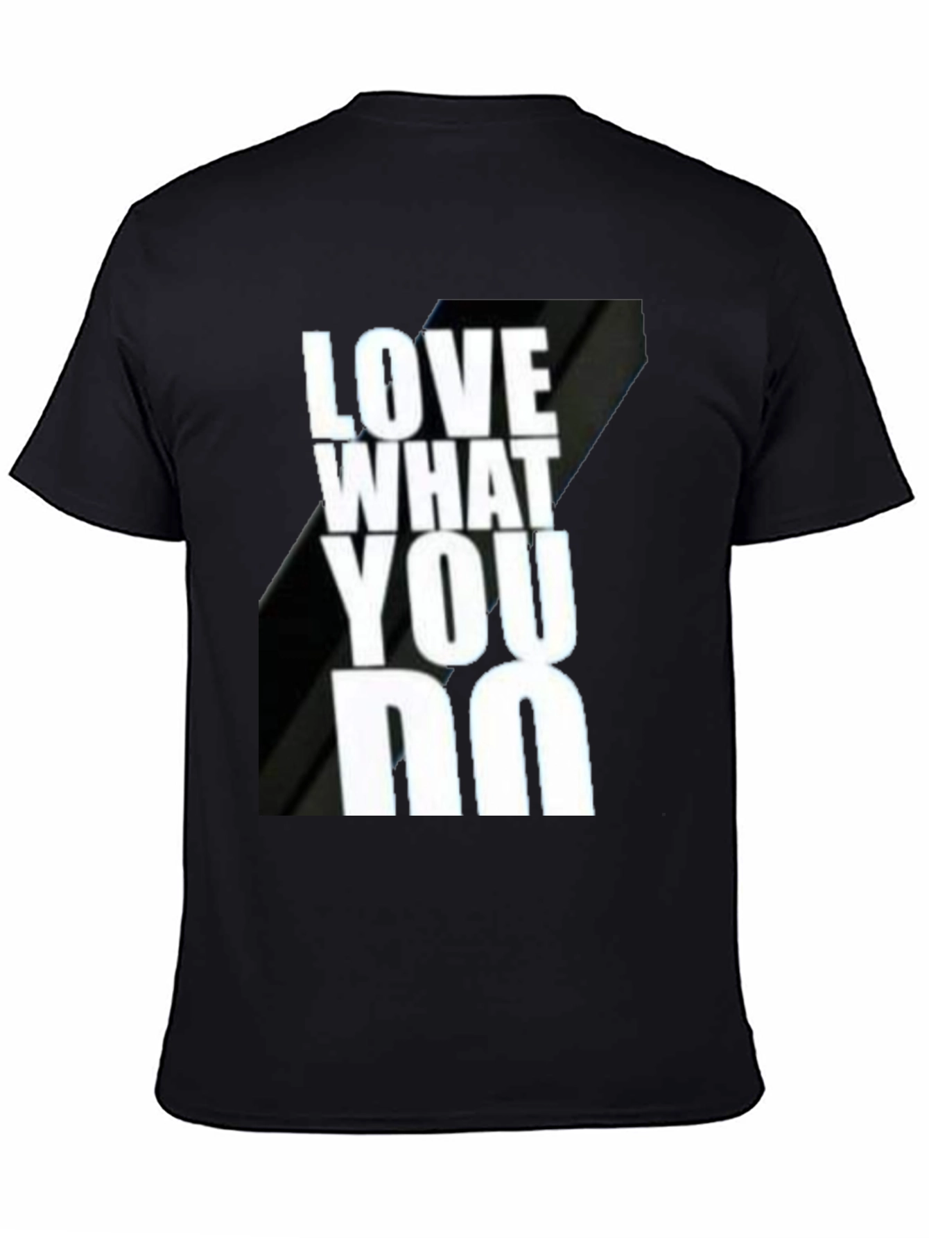 Black Love What You Do Black Graphic T-Shirt view 4