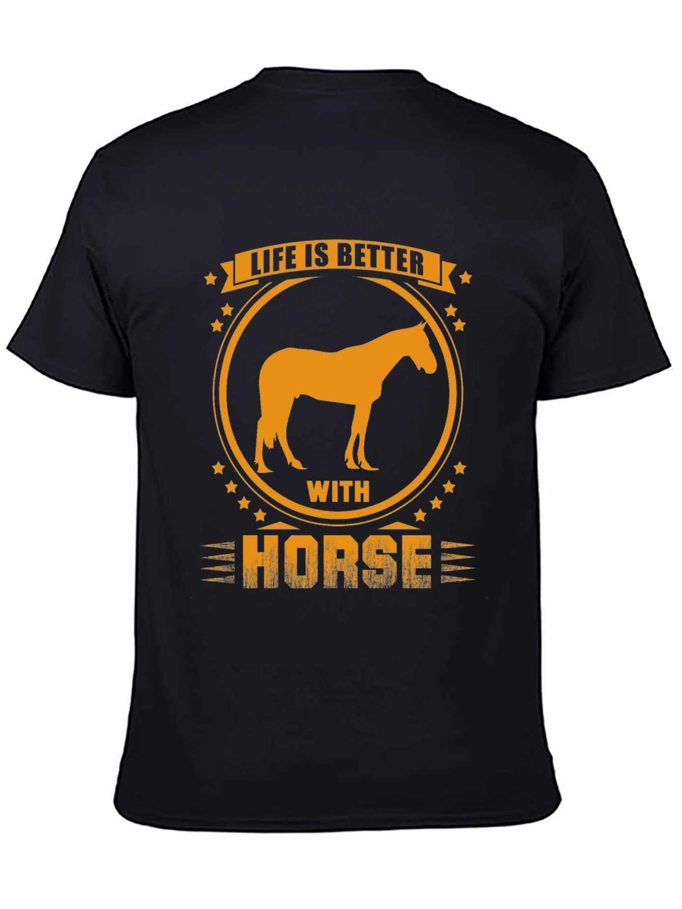 Black Life is Better with a Horse T-Shirt view 4