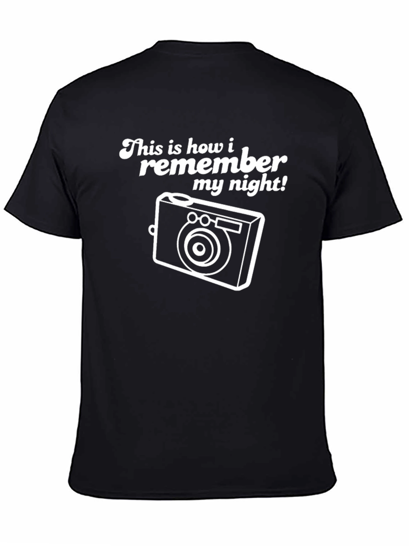 Black Funny Graphic Tee: This is How I Remember My Night!  view 4