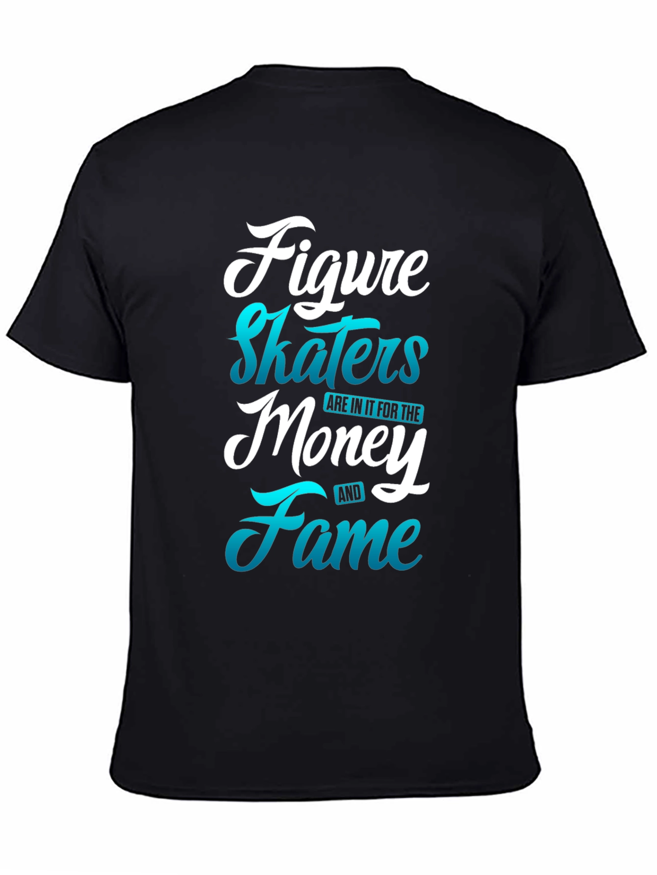 Black Figure Skaters Money Fame T-Shirt view 4
