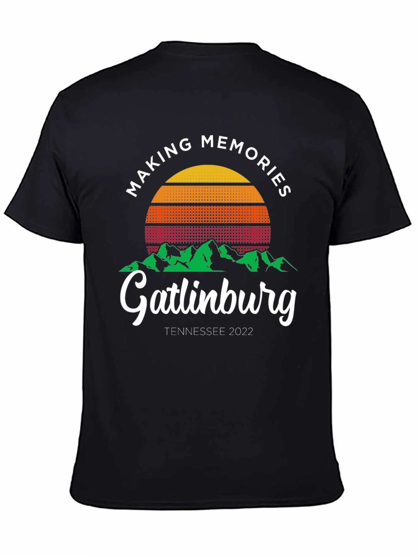 Black Gatlinburg Tennessee 2022 Graphic Tee view 4