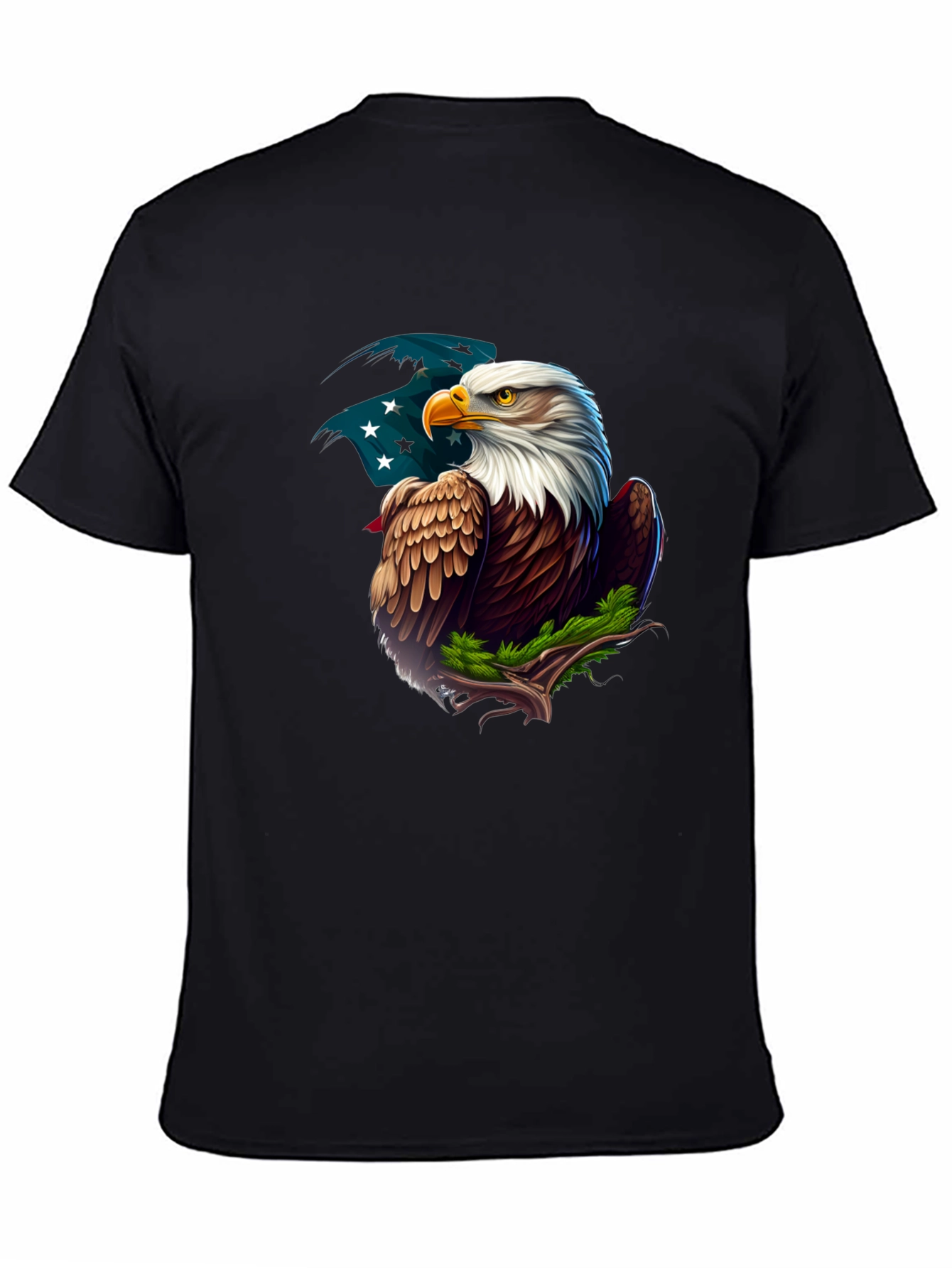 Black Eagle Graphic Tee - Patriotic American Pride view 4
