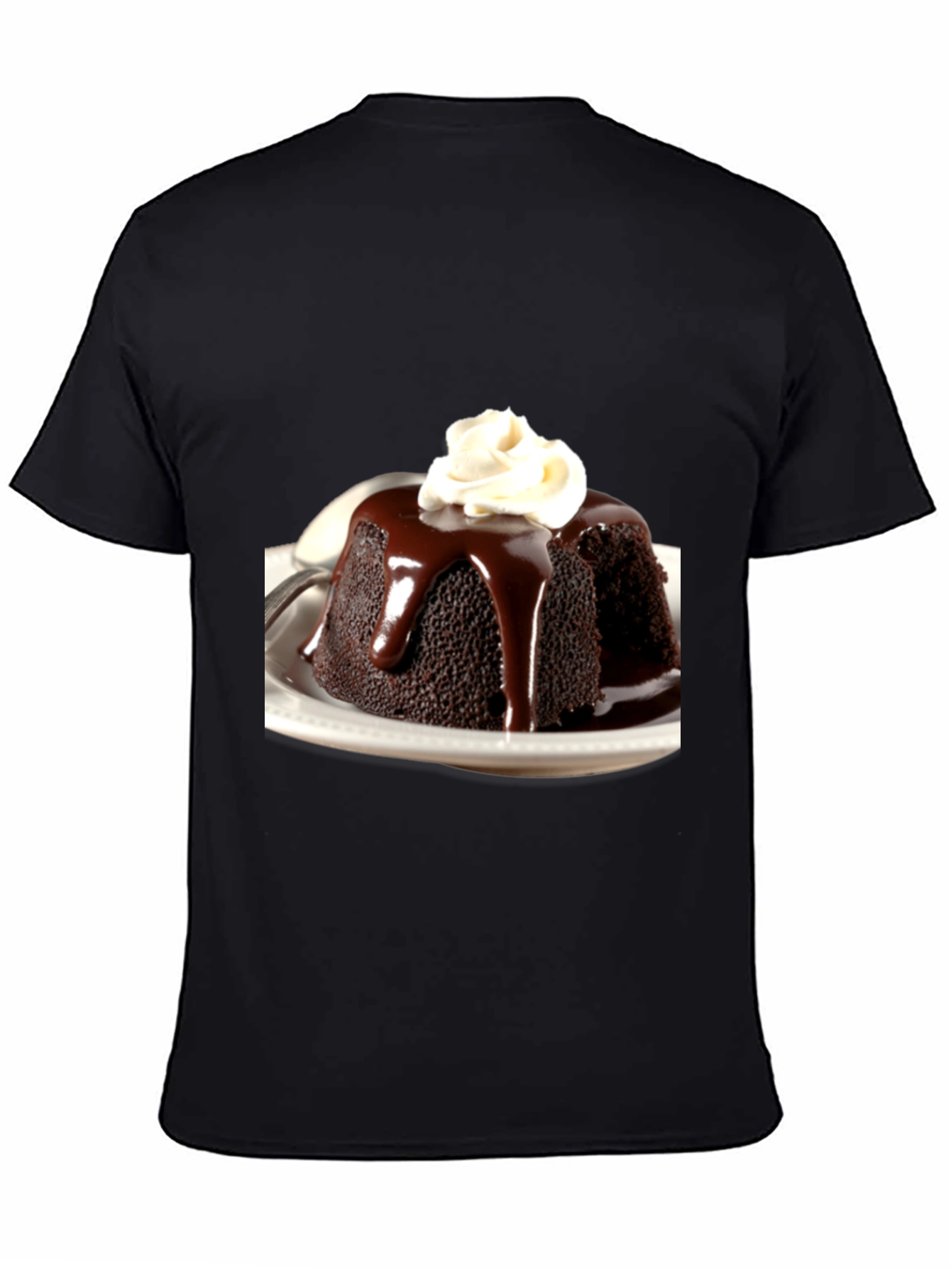 Black Chocolate Pudding Dessert T-Shirt view 4