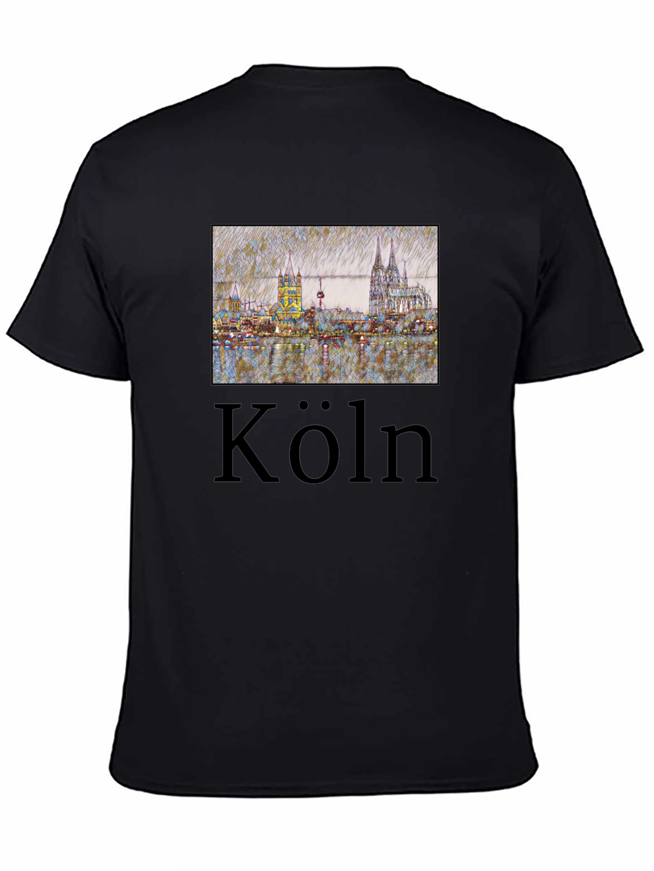 Cologne Skyline T-Shirt - Köln Germany Tee - 4