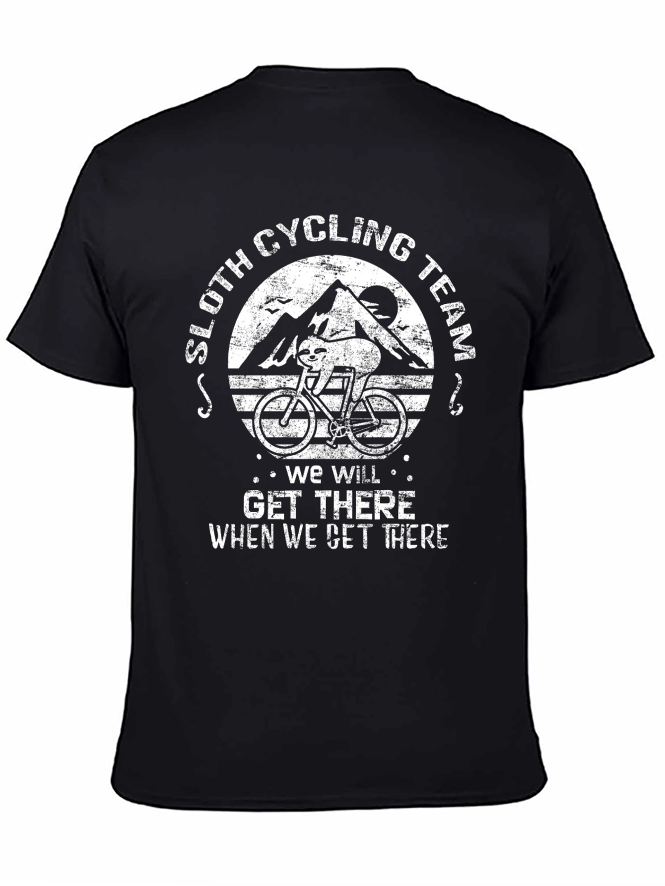 Black Sloth Cycling Team T-Shirt: We Will Get There view 4