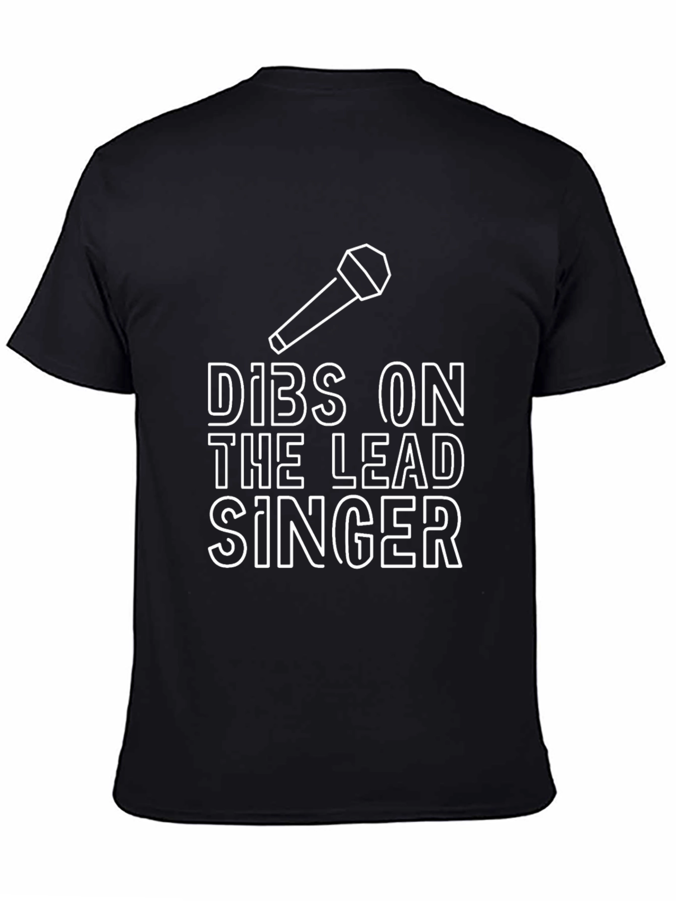 Black Dibs on the Lead Singer Graphic T-Shirt view 4