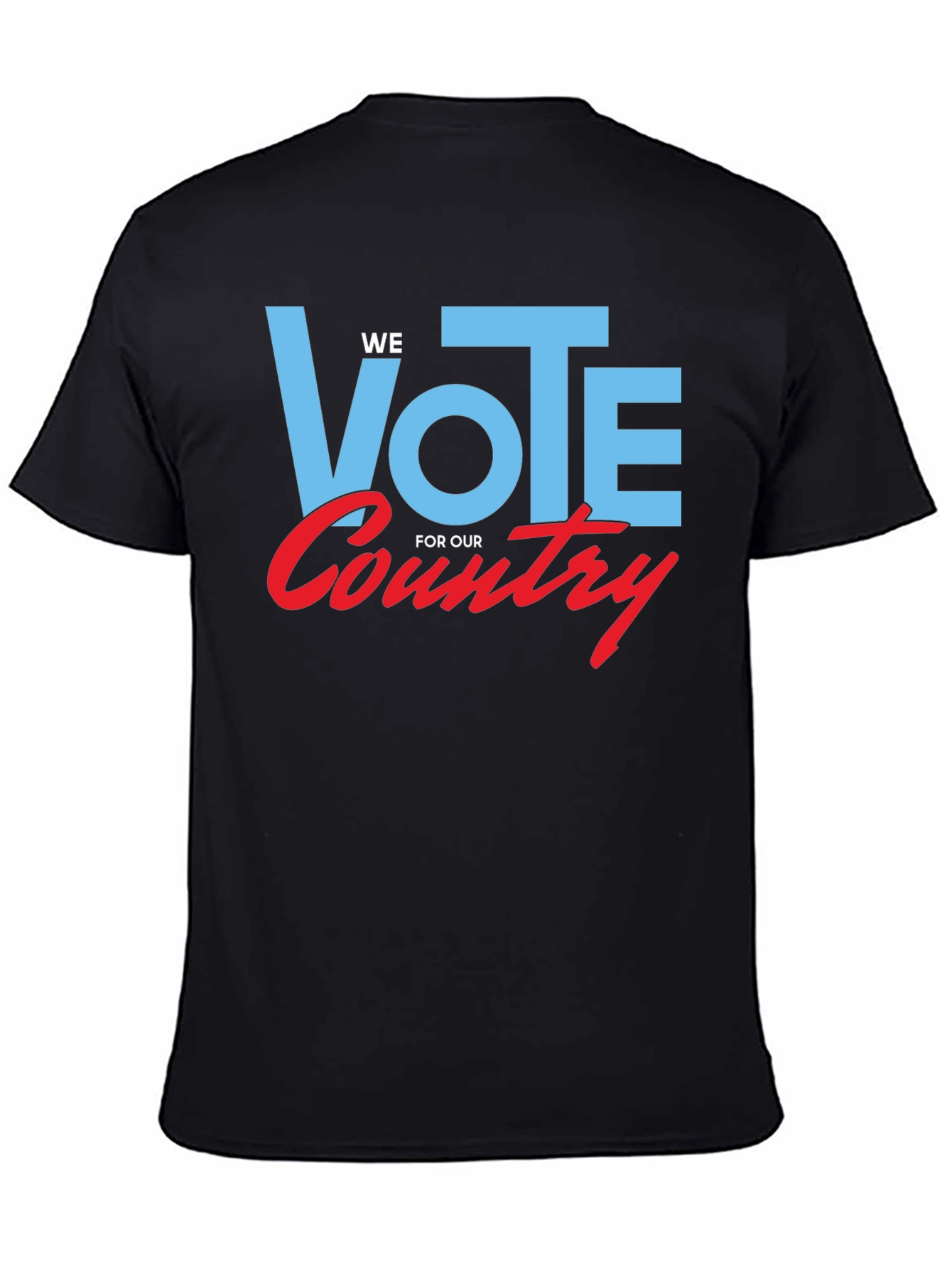 Black Vote For Our Country Graphic Tee - Black Cotton view 4