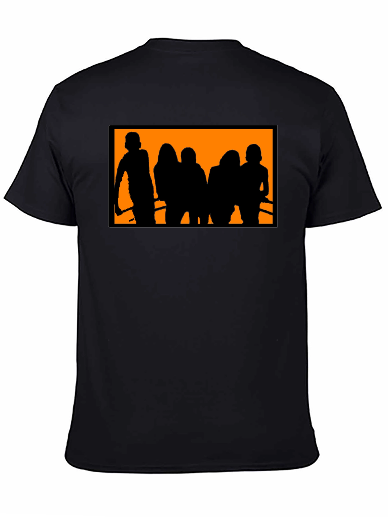 Black Silhouette Crew Graphic Tee - Black view 4