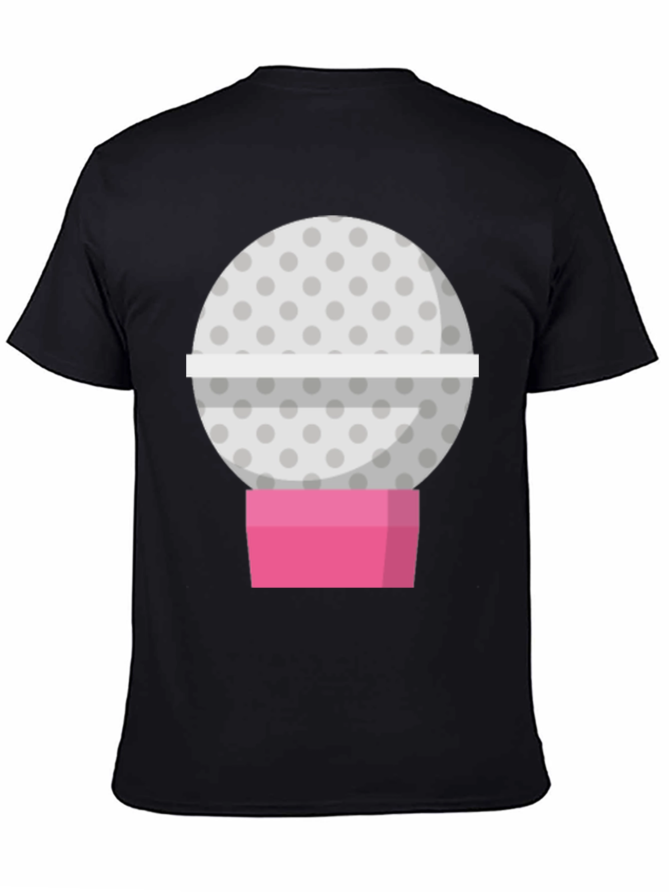 Black Golf Ball Candy Machine Graphic Tee view 4