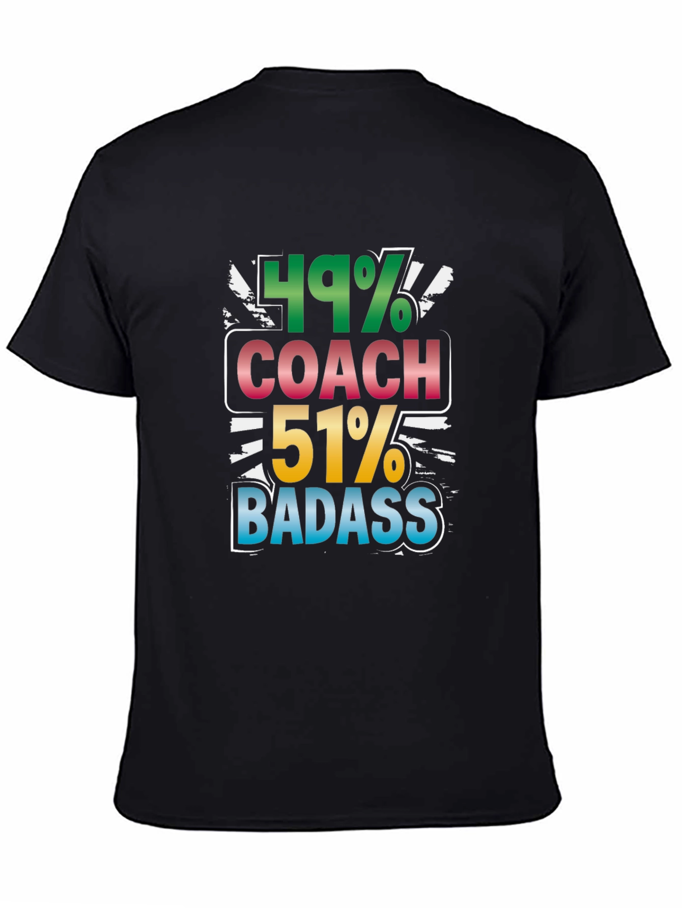 Black Coach Badass Graphic Tee - Black Cotton Blend T-Shirt view 4