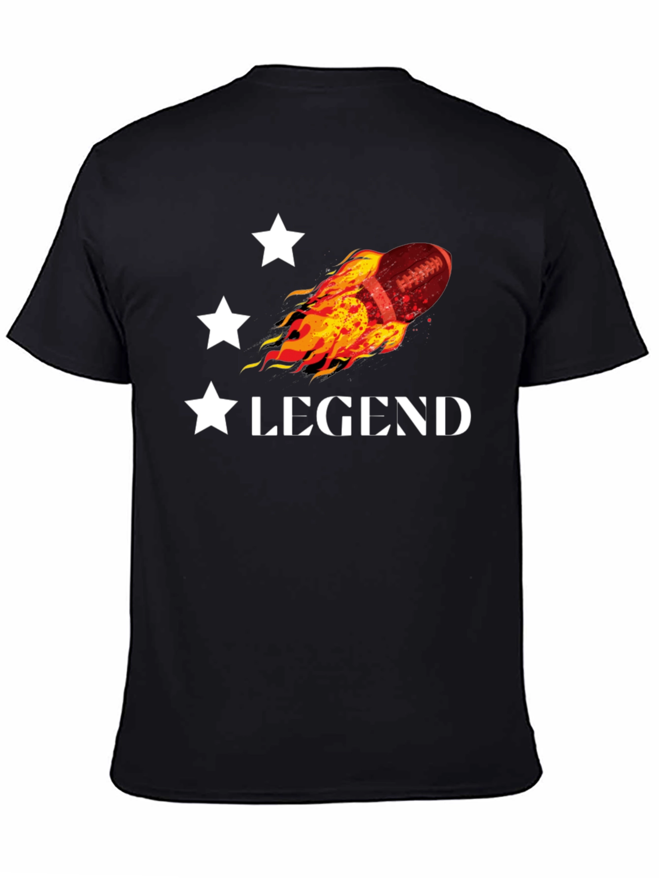 Black Legend Football Graphic Tee view 4