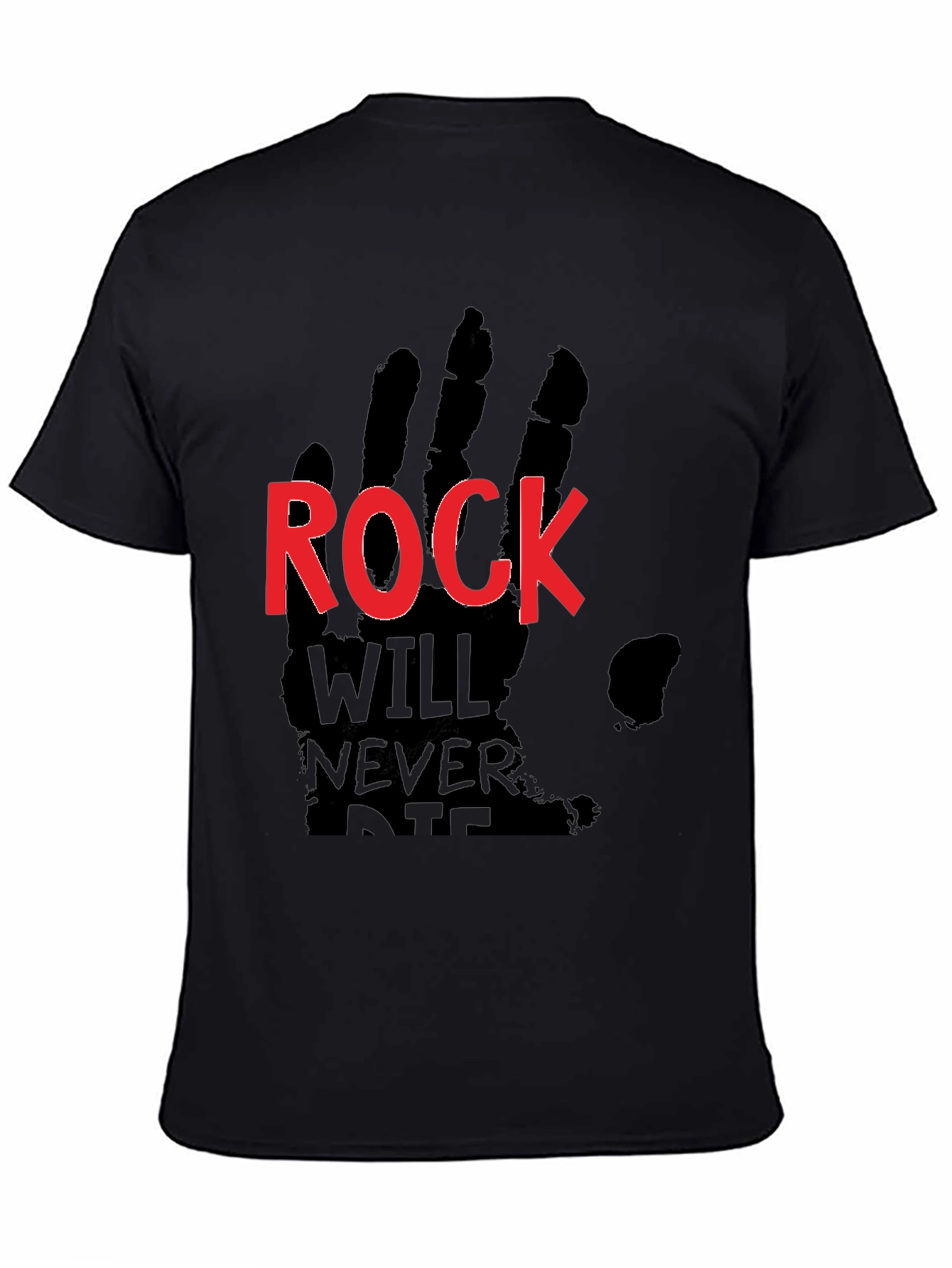Black Rock Will Never Die Black T-Shirt view 4