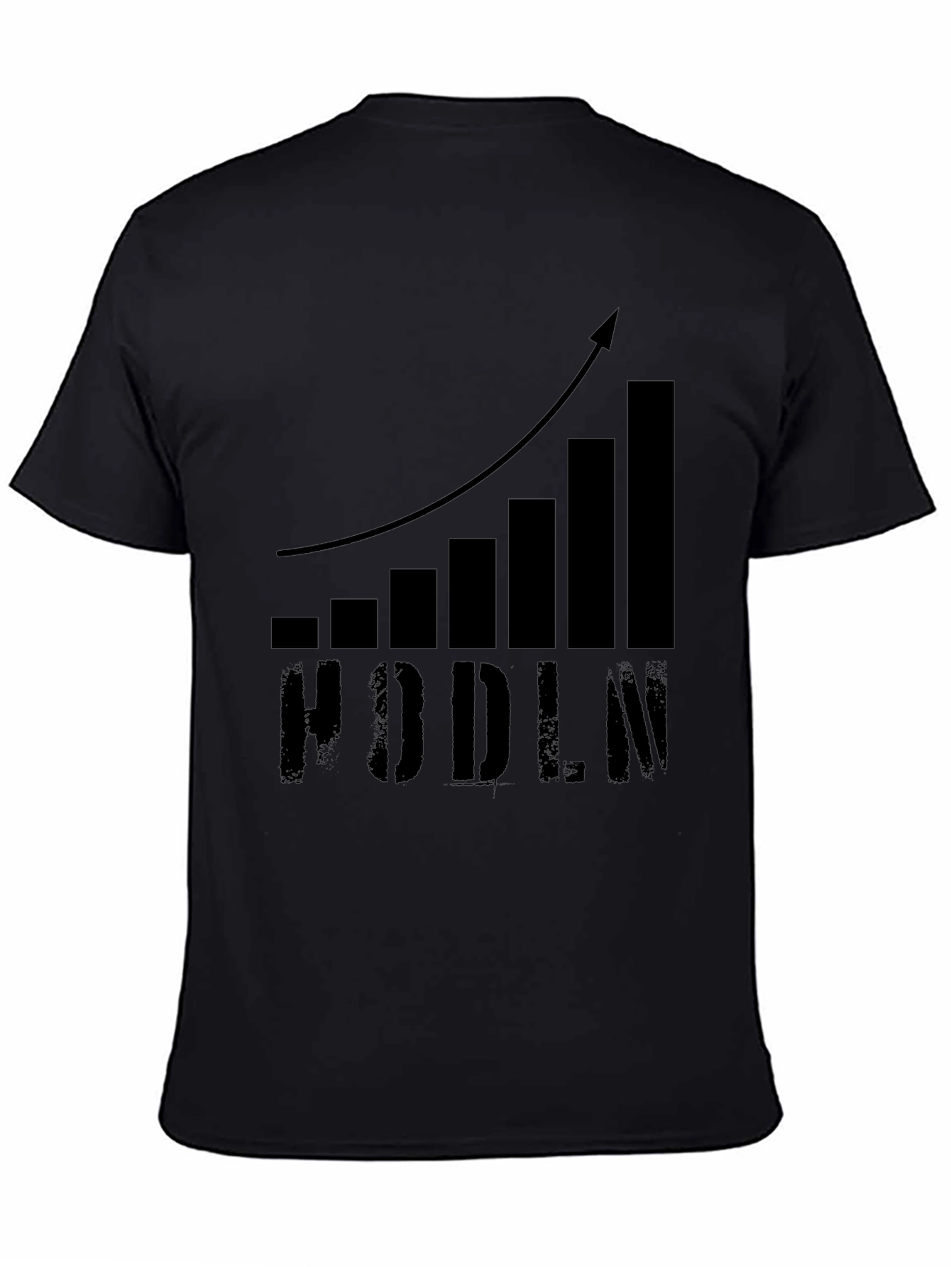 Black HODLN Crypto Bull Market T-Shirt view 4