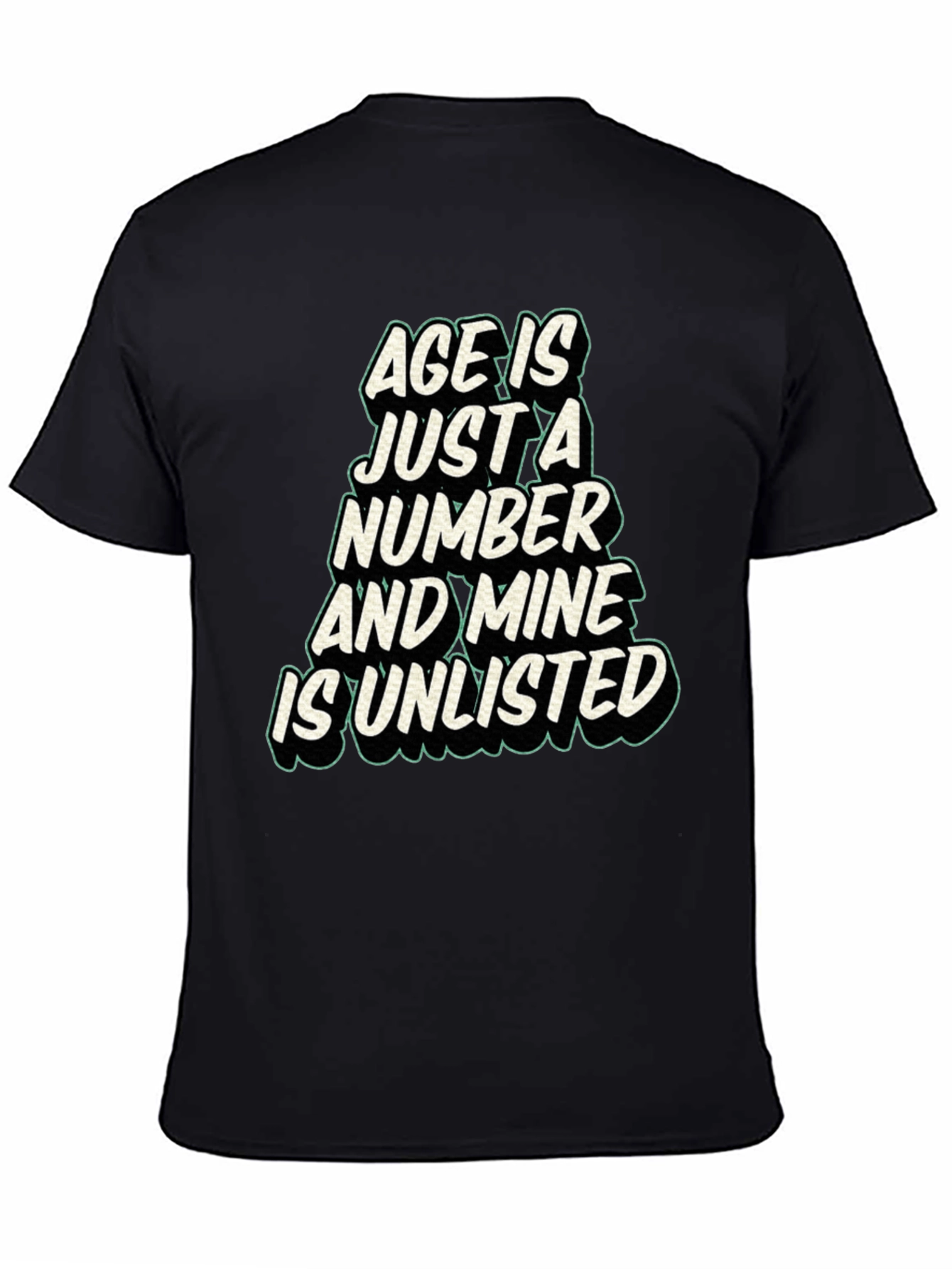 Black Age is Just a Number T-Shirt view 4