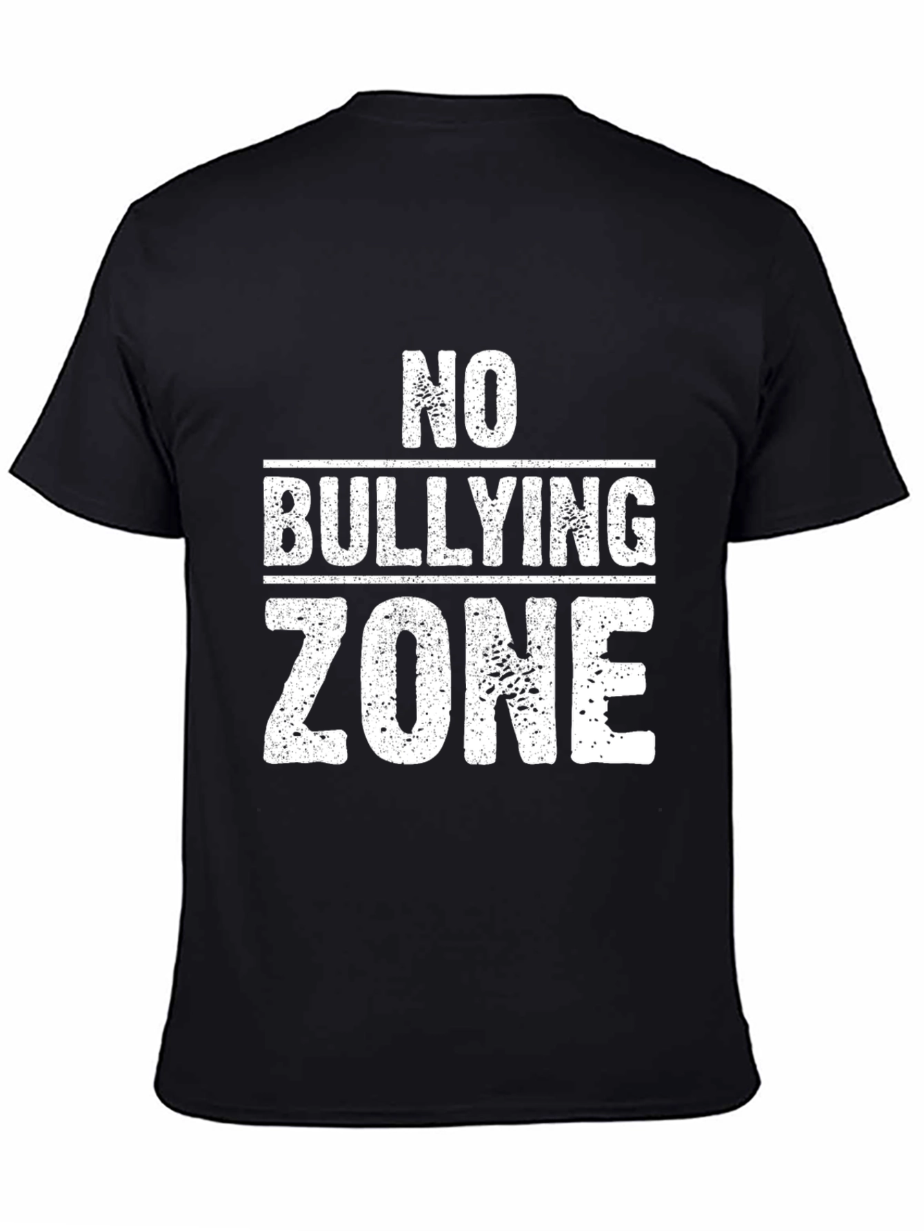 Black No Bullying Zone Graphic Tee view 4