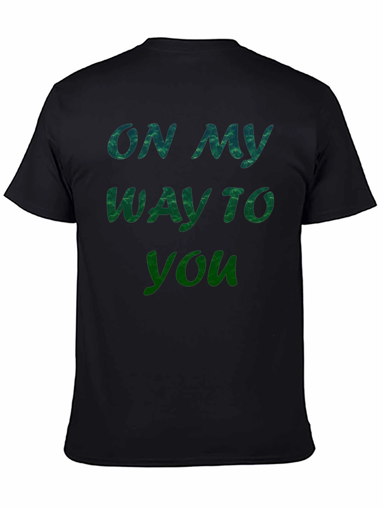 Black On My Way To You Graphic Tee - Black view 4