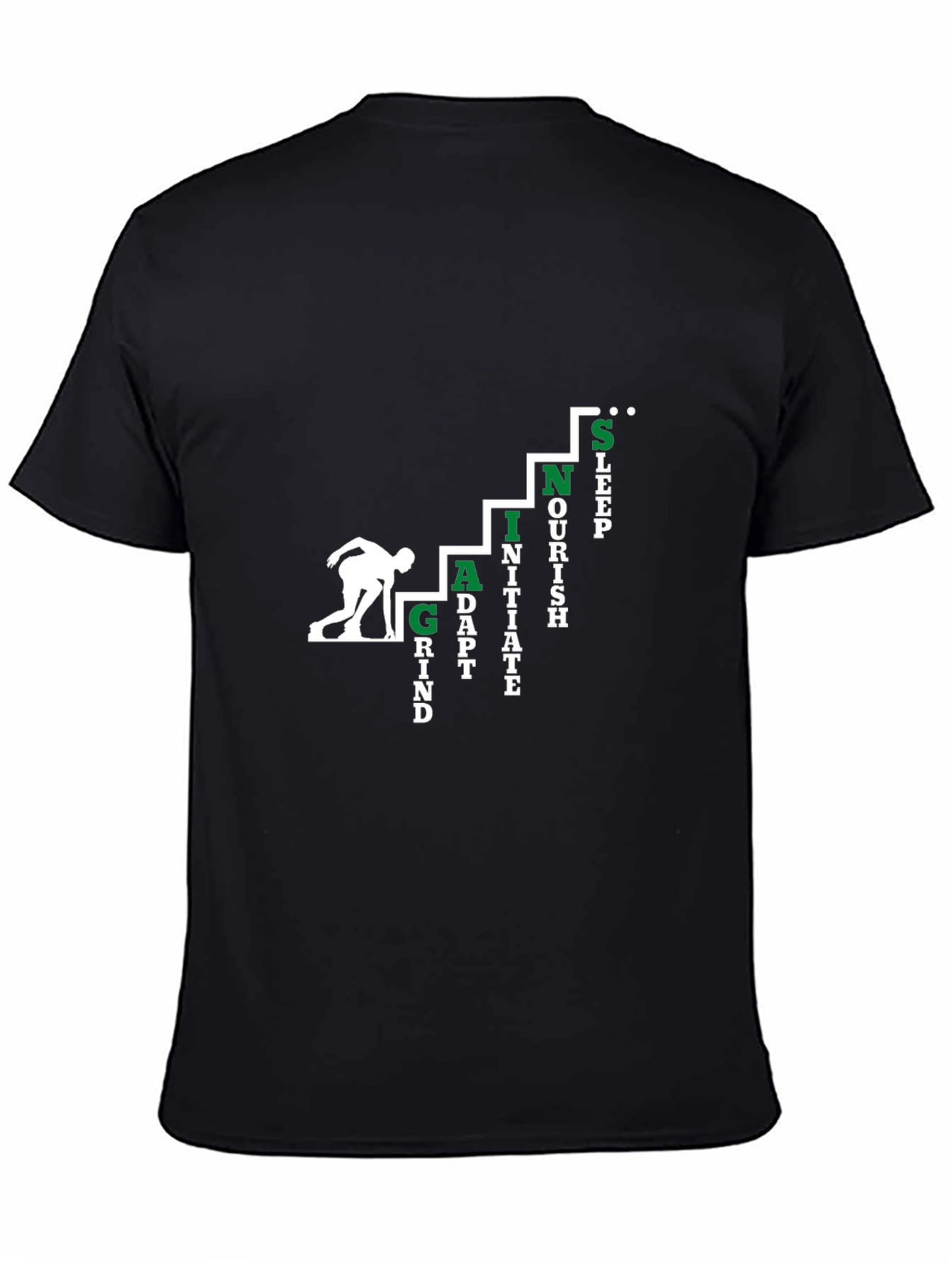 Black Motivational S.I.N.G. T-Shirt view 4