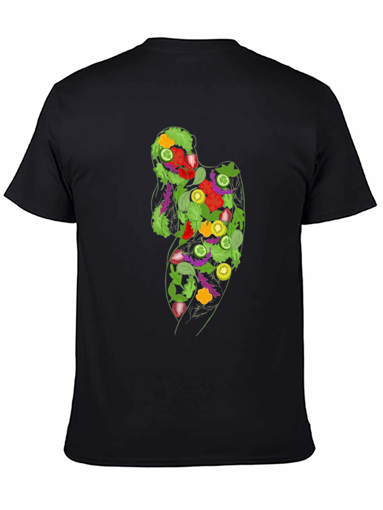 Salad Silhouette Graphic Tee - Eat Your Veggies! - 4