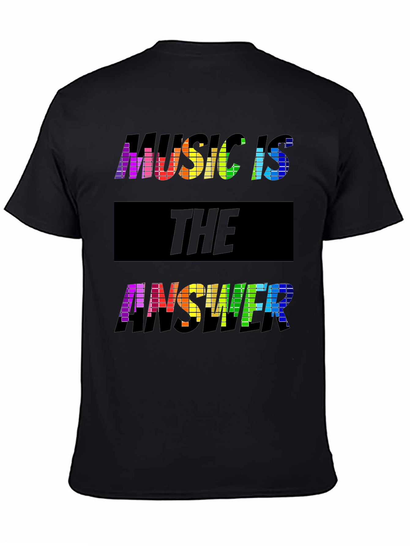 Black Music Is The Answer Graphic T-Shirt view 4