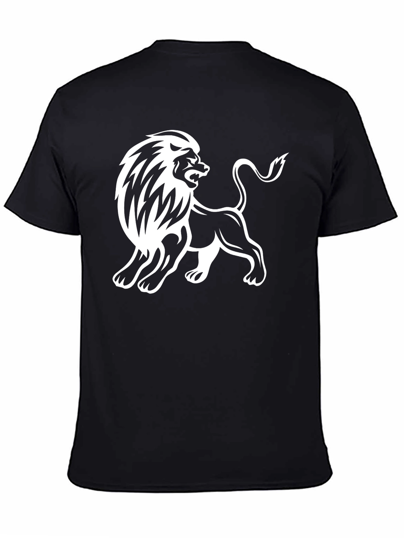 Black Lion Graphic Black T-Shirt - Men's view 4