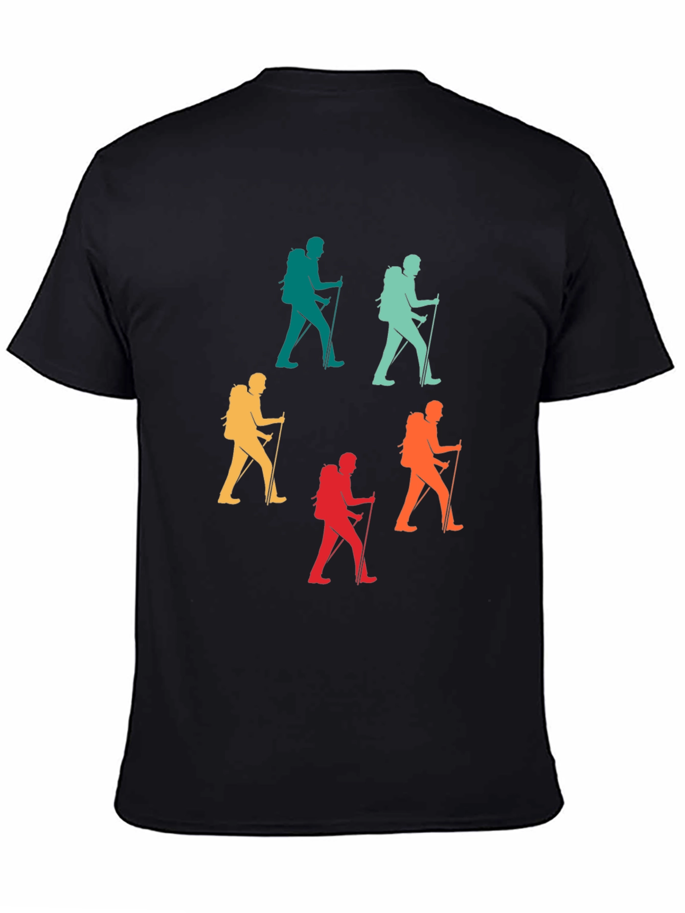 Black Hiking Retro Graphic Tee - Adventure Ready view 4