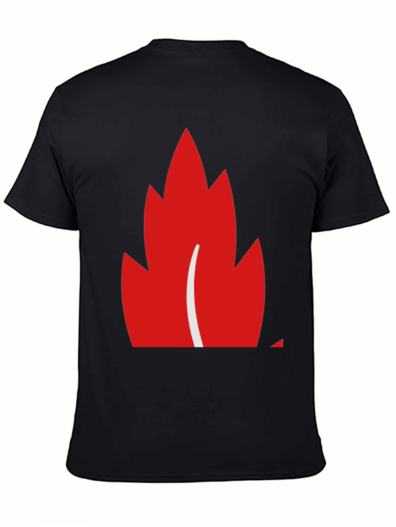 Black Maple Leaf Graphic Tee - Black Casual Shirt view 4