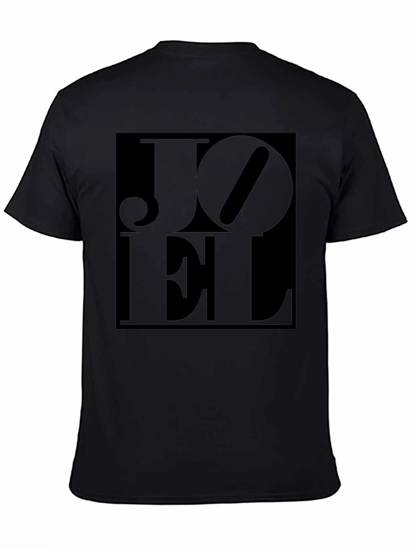 Black Joel Graphic Print Black T-Shirt view 4