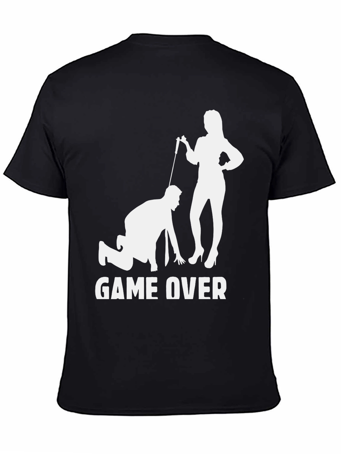 Black Game Over Novelty Graphic T-Shirt view 4